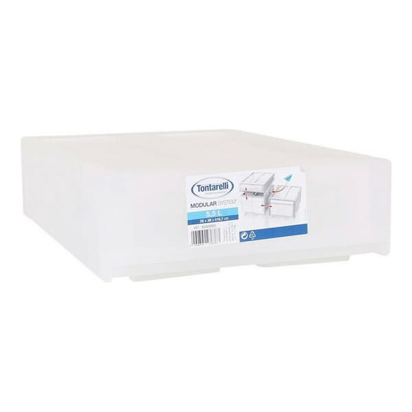 Opbevaringsboks Tontarelli Modular Hvid 29 x 38 x 10,7 cm