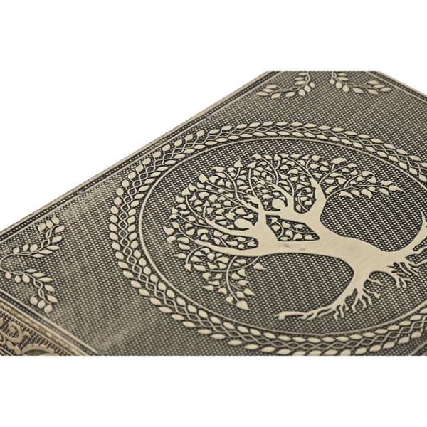 Korurasia Home ESPRIT Valkoinen Samppanja Puu Alumiini 17,5 x 12,5 x 8,5 cm