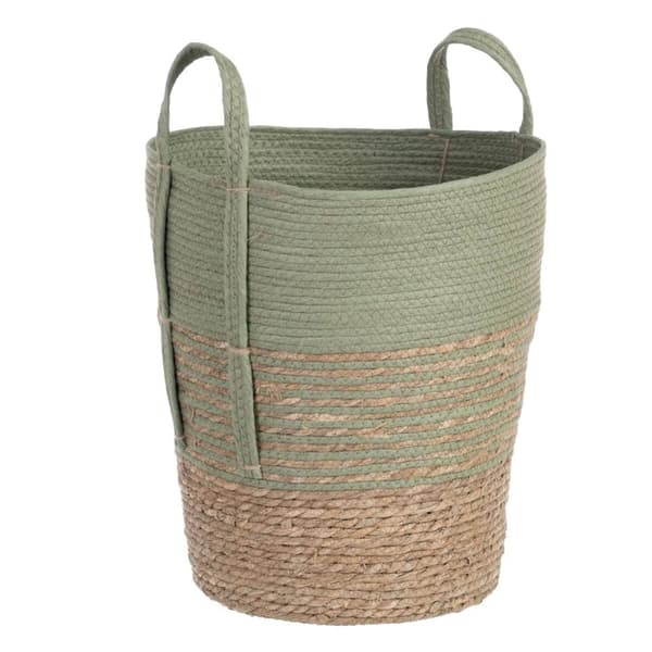 Set med kurve 42 x 42 x 48 cm Mint Naturlig fiber (3 Dele)