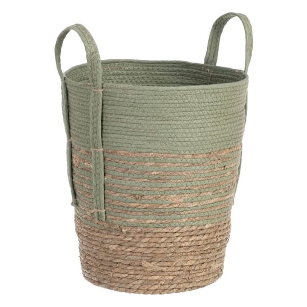 Set med kurve 42 x 42 x 48 cm Mint Naturlig fiber (3 Dele)