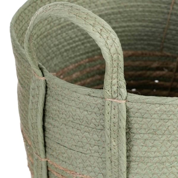 Set med kurve 42 x 42 x 48 cm Mint Naturlig fiber (3 Dele)