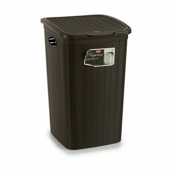 Vasketøjskurv Stefanplast Elegance Brun Plastik 50 L 36,5 x 54,5 x 38 cm (6 enheder)