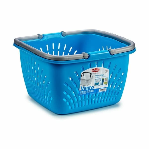 Vasketøjskurv Stefanplast PR163P Brun Plastik 18 L 39 x 21,5 x 39 cm Med håndtag (30 enheder)