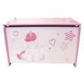 Miniatyrbillede 3 af 3: Kiste Fun House Unicorn Pink Hvid Træ