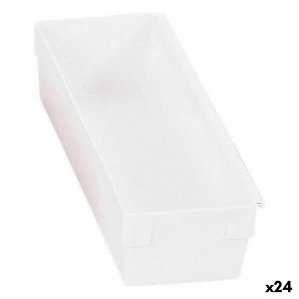Multifunktionel Æske modulær Hvid 22,5 x 8 x 5,3 cm (24 enheder)