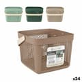 Miniatyrbillede 1 af 2: Multibrug kurv Confortime Plastik 8 L 23,5 x 23,5 x 18,5 cm (24 enheder)