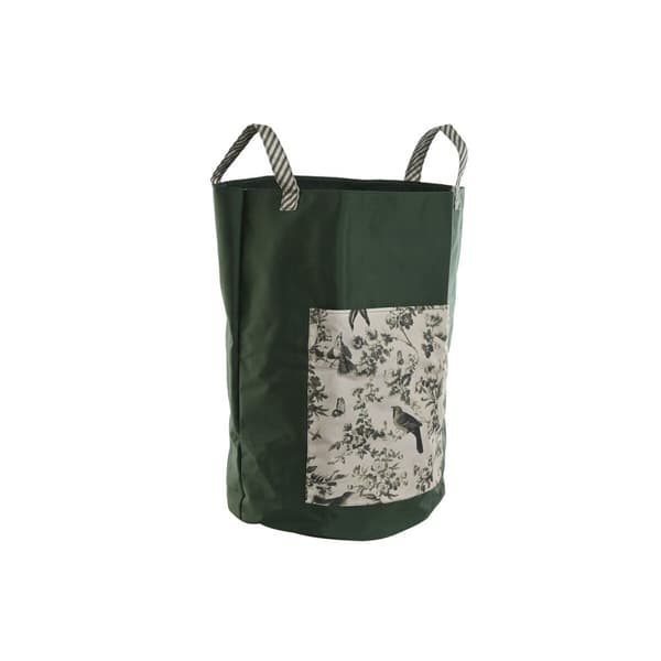 Haveaffaldspose Home ESPRIT Hvid Grøn Bomuld 40 x 40 x 60 cm