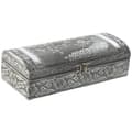 Miniatyrbillede 1 af 4: Smykkeskrin Home ESPRIT Grøn Sølvfarvet Træ Aluminium 22,5 x 10 x 6,5 cm
