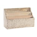Pikkukuva 1 / 4: Monikäyttöinen järjestelijä DKD Home Decor Valkoinen Luonnollinen Mangopuu 32 x 13 x 21 cm 33 x 12 x 21 cm Levyt (12 osaa)
