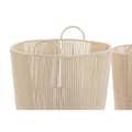 Pikkukuva 2 / 4: Korisetti DKD Home Decor Beige Metalli 42 x 42 x 51 cm 3 Kappaletta