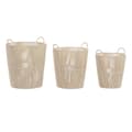 Pikkukuva 1 / 4: Korisetti DKD Home Decor Beige Metalli 42 x 42 x 51 cm 3 Kappaletta