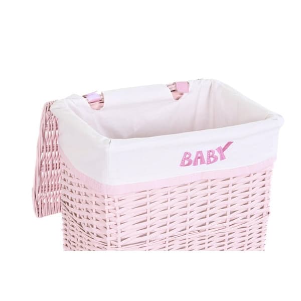 Pyykkikori DKD Home Decor Pinkki korihuonekalut Lasten 44 x 34 x 56 cm 5 Kappaletta