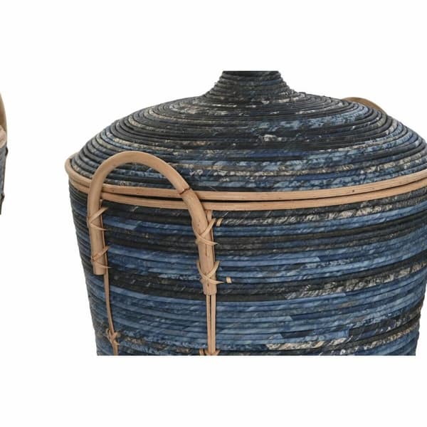Korisetti DKD Home Decor Sininen Musta (3 Kappaletta)