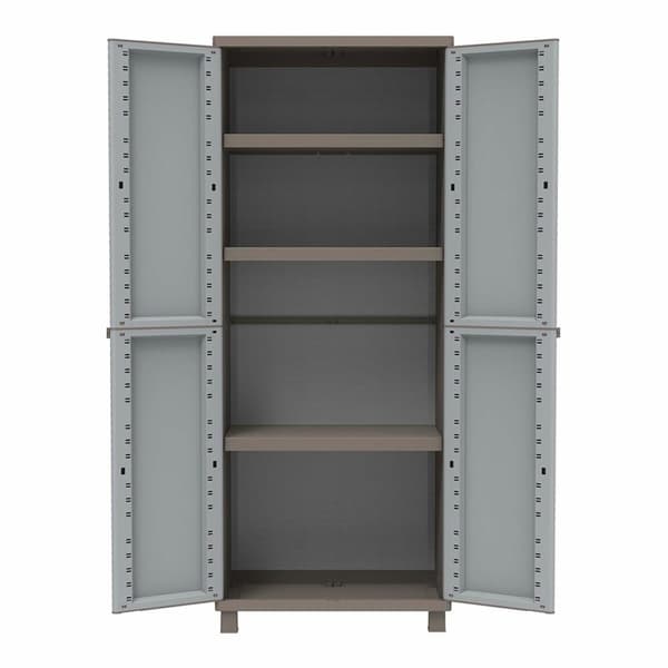 Harjakaappi Terry Jrattan 369 Harmaa 68 x 37,5 x 170 cm Muovinen 3 Hyllyt