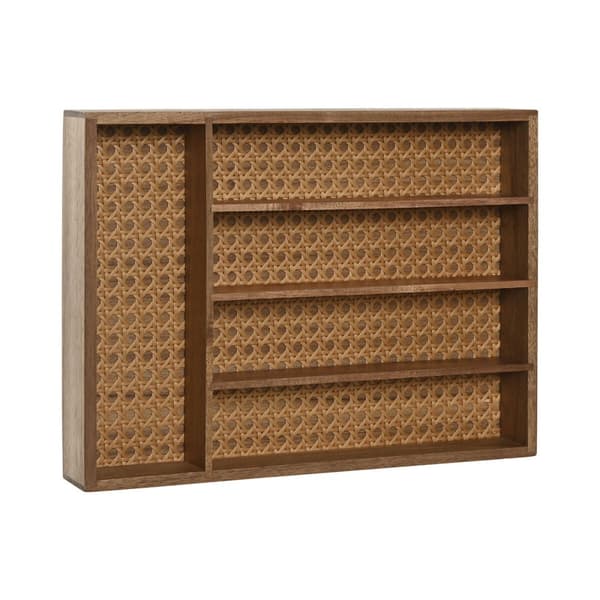 Besticks-sortering Home ESPRIT Naturell Akaciaträ 34,5 x 25,5 x 5 cm