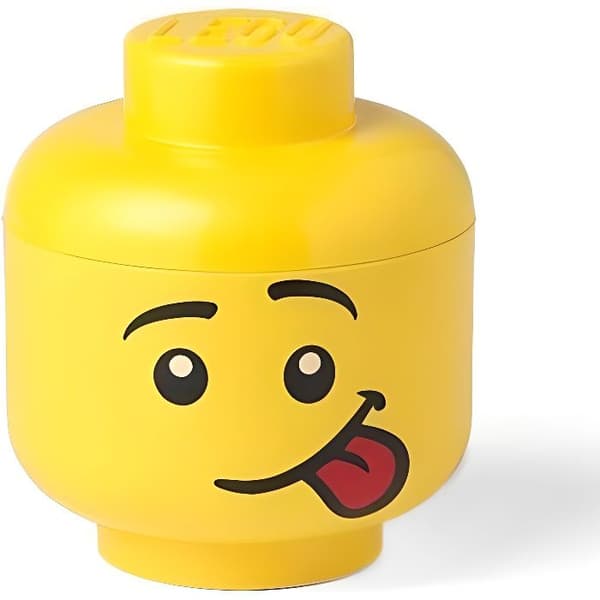 Lagringsbehållare - Lego - Liten förvaringslåda - Gul - Stapelbar - 16cm x 18cm