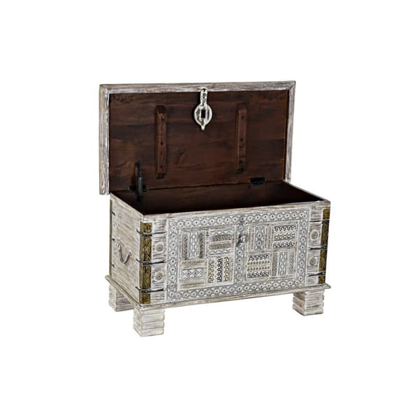 Kiste DKD Home Decor Metal Mangotræ 80 x 40 x 45 cm