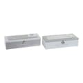 Miniatyrbild 1 av 3: Dekorationslåda DKD Home Decor Metall Trä MDF (24 x 8 x 6 cm) (2 pcs)