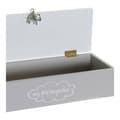 Miniatyrbillede 3 af 3: Dekorativ boks DKD Home Decor Metal Træ MDF (24 x 8 x 6 cm) (2 pcs)
