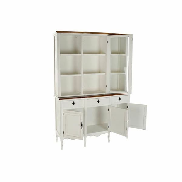 Display Stand DKD Home Decor Hvid Brun Krystal Paulonia træ (138 x 45 x 199 cm)