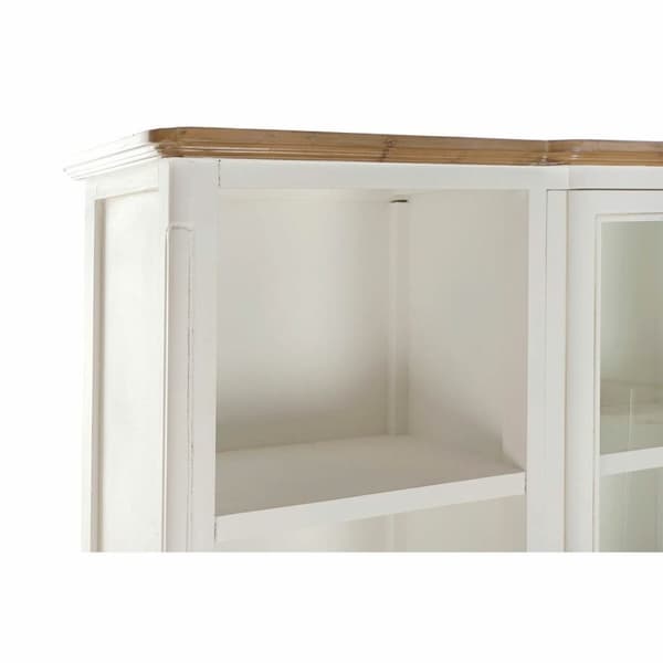 Display Stand DKD Home Decor Hvid Brun Krystal Paulonia træ (138 x 45 x 199 cm)