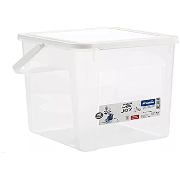 Förvaringslåda - ROTHO - Modell med lock - Plast - 9 l - Transparent