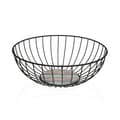 Miniatyrbillede 1 af 3: Multibrug kurv Versa Sort Metal Stål Træ MDF 28 x 11 x 28 cm