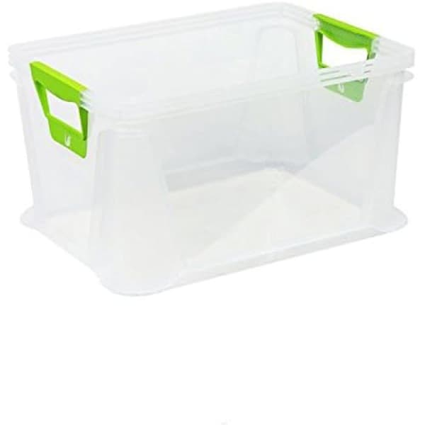 Förvaringslåda - KEEEPER - Luis - 39 x 29 x 22 cm - 20 l - Transparent