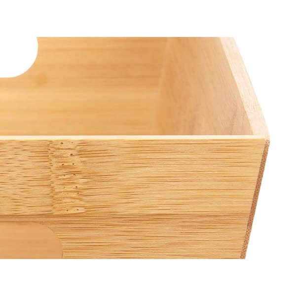 Multibrug kurv Kinvara B7656-2515 Natur Bambus 15 x 29 x 8,5 cm Med håndtag (12 enheder)