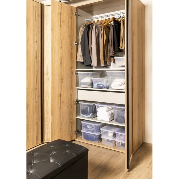 Sankosäiliö Mondex space box 4 h 34,5l Läpinäkyvä polypropeeni 34,5 L 42 x 35 x 33 cm