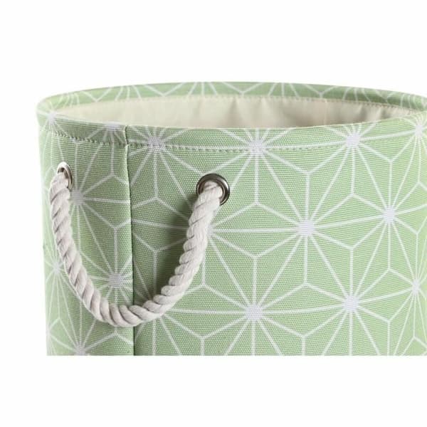 set med geometriska eva polyesterkorgar (30 x 30 x 35 cm) - Färg: GRÖN
