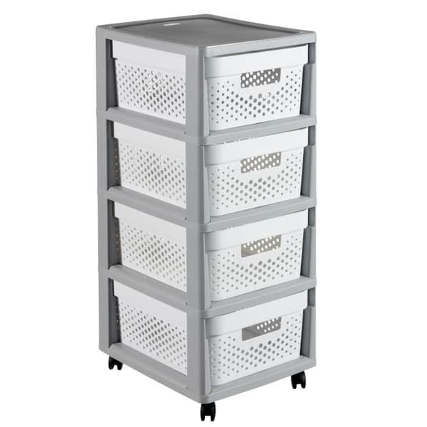 CURVER Infinity Tower i Dots kit - Grå och vit