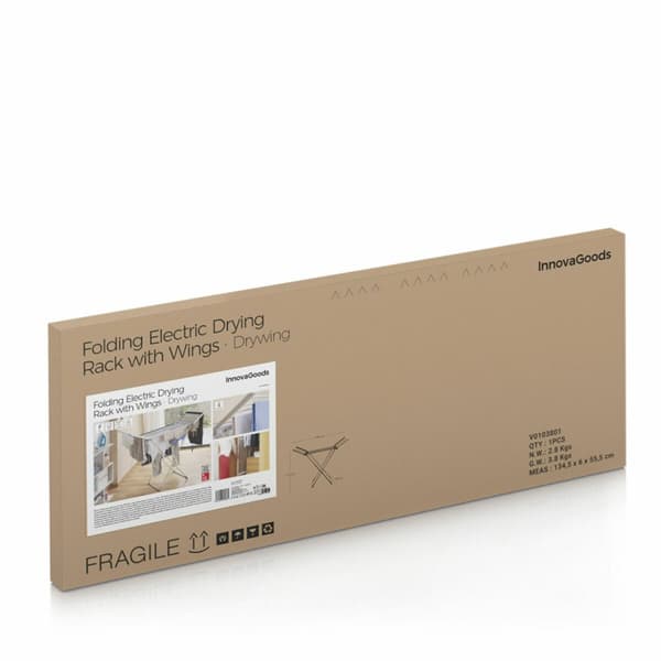 BRUGT Foldbart elektrisk tørrestativ med vinger Drywing InnovaGoods 230 W 20 Stænger9 Plastik (Refurbished B)