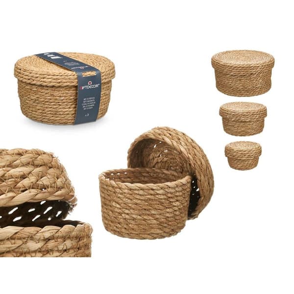 Kurvsett SY101703 Naturell Naturfiber (6 enheter)