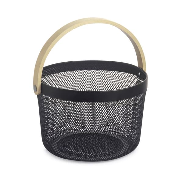 Multifunksjonell kurv Confortime Tre Metall 25,5 x 17,5 cm (6 enheter)