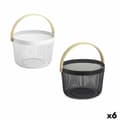 Miniatyrbilde 1 av 4: Multifunksjonell kurv Confortime Tre Metall 25,5 x 17,5 cm (6 enheter)