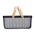 Miniatyrbilde 4 av 5: Multifunksjonell kurv Kinvara 1031 Svart Tre Metall 42,5 x 18 x 26,5 cm (6 enheter)