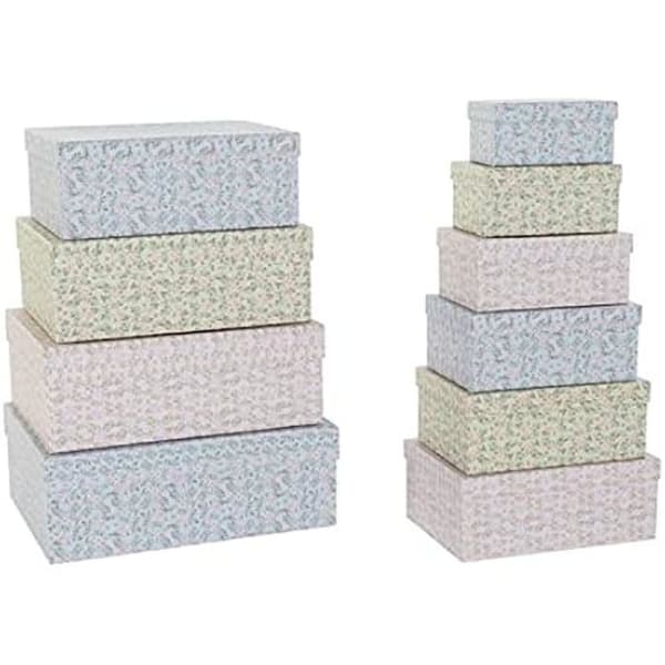 Box set - DKD Home Decor - Standard - Gul - Blå - Rosa