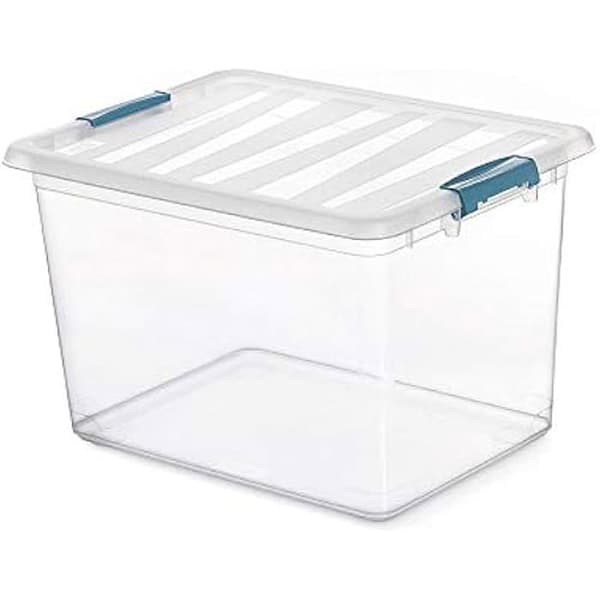 Förvaringslåda - DOMOPAK LIVING - KATLA - Transparent - 20 L - Ergonomisk