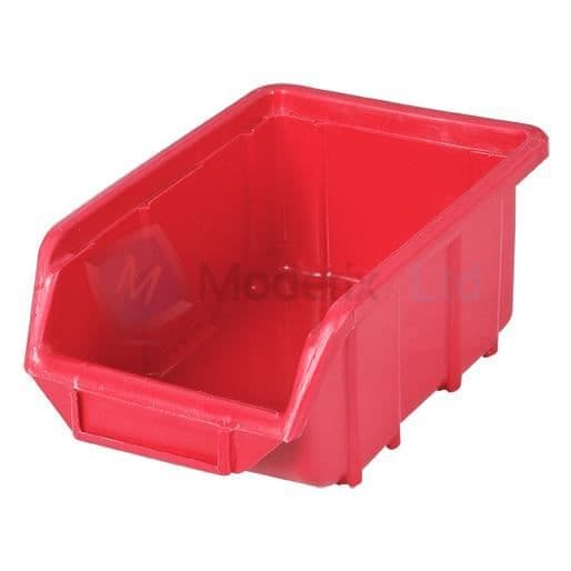 1 x Eco petit Rouge Bac de rangement Bacs i plast 110x165x75