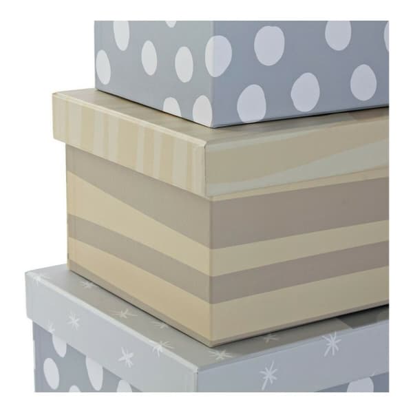 Uppsättning med Dekorativa Lådor DKD Home Decor Multicolour Papp Barn Lejonet 41 x 28 x 18,5 cm 6 Delar