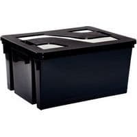 Förvaringslåda - Noname - 50 liter - Svart - Plastik - 560x410x295 mm