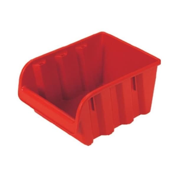 PROFI Röd plastkorg - Förvaringslåda med öppen front, 23,5x17,3x12,5 cm, EF502743
