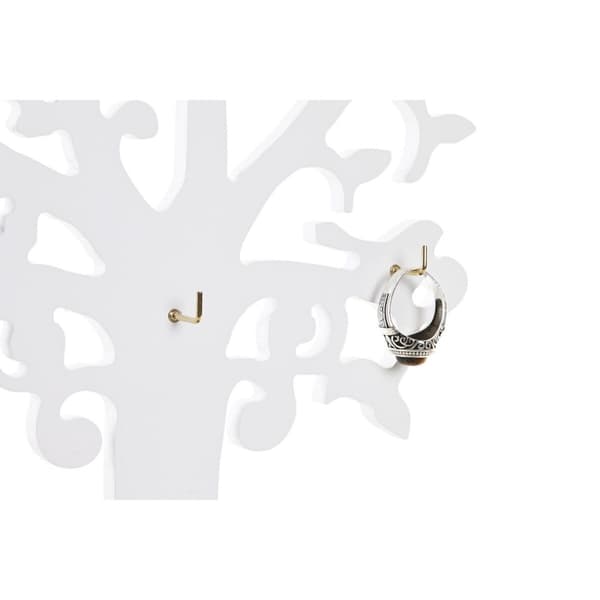 Smyckeskrin DKD Home Decor Vit Trä MDF (24 x 12 x 36 cm)