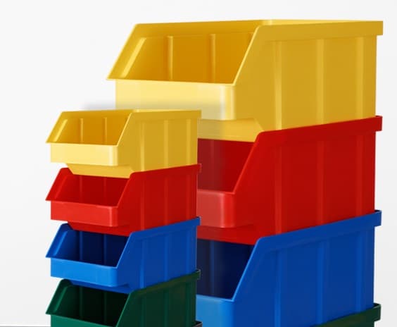 VERKSTADSBEHÅLLARE MODELL 2 DIMENSION 156x100x75 SET MED 500 ST.