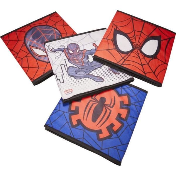 MARVEL - Set med 4 förvarings- och dekorationstemplare Spiderman