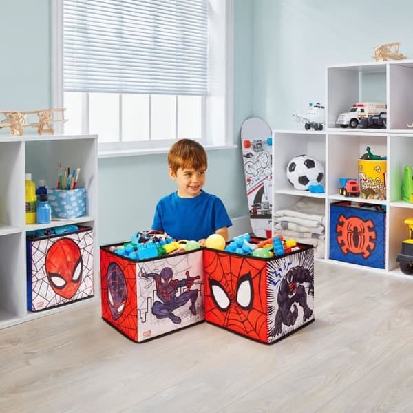 MARVEL - Set med 4 förvarings- och dekorationstemplare Spiderman