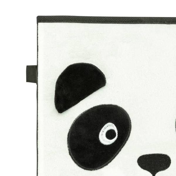 Barnförvaringslåda panda "Joey" svart & vit 29x29cm - Atmosphera inredningsskapare - Bicolor