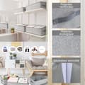 Miniatyrbild 3 av 4: INN Förvaringslåda 3 st 50x28x16cm klädförvaring förvaringsväska vikbar förvaringslåda tyg utan lock bomull och