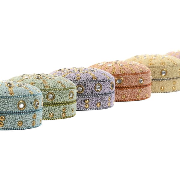 Korurasia Home ESPRIT Keltainen Oranssi Pinkki Liila Alumiini 10 x 10 x 5 cm (6 osaa)